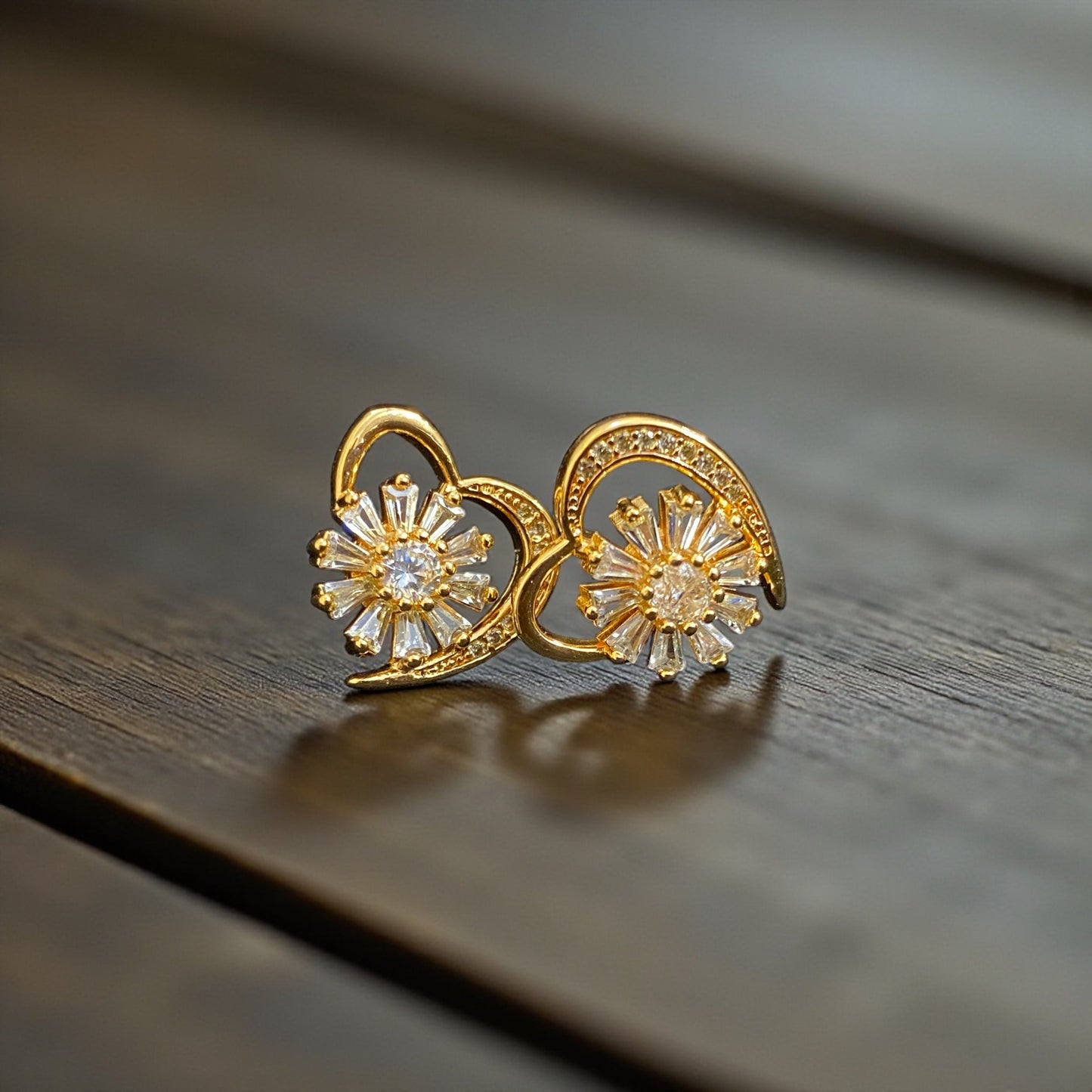 Bloom Heart Studs