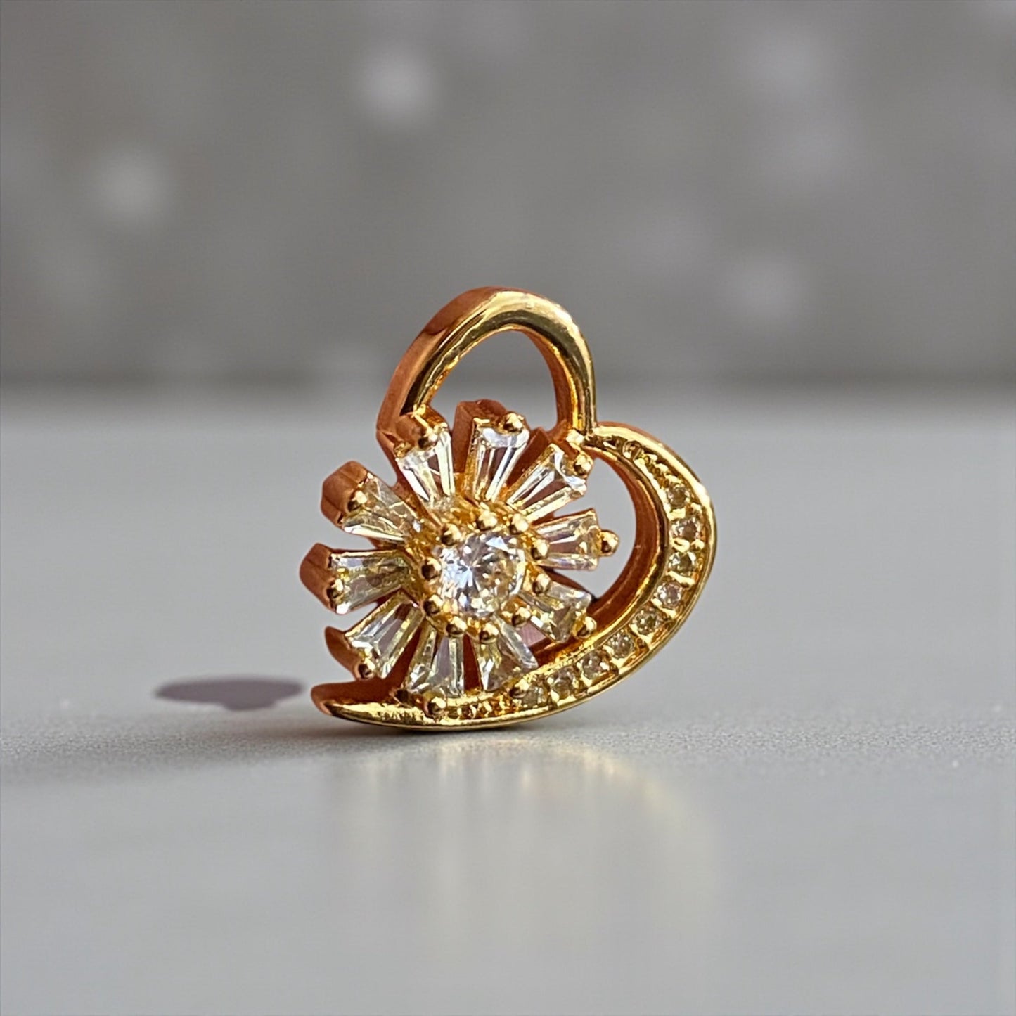 Bloom Heart Studs