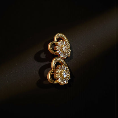 Bloom Heart Studs