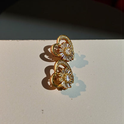 Bloom Heart Studs