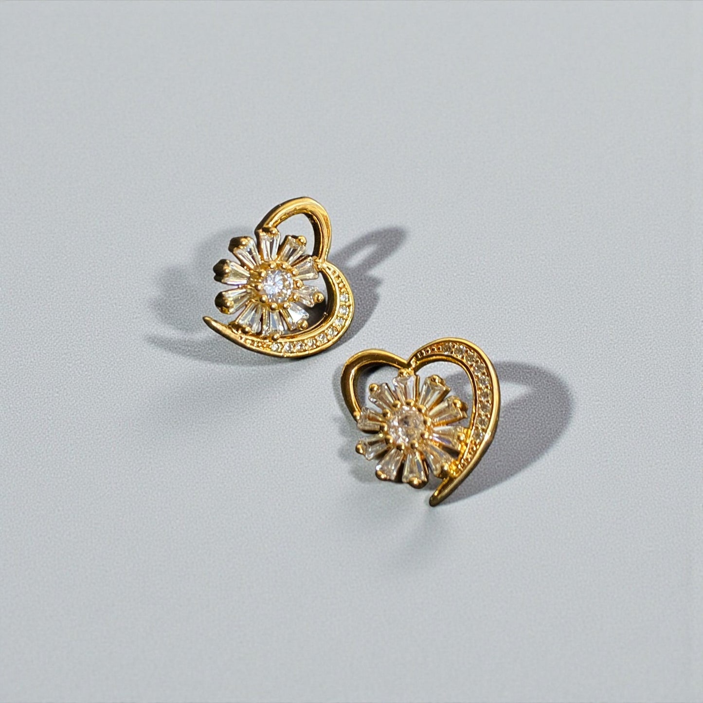 Bloom Heart Studs