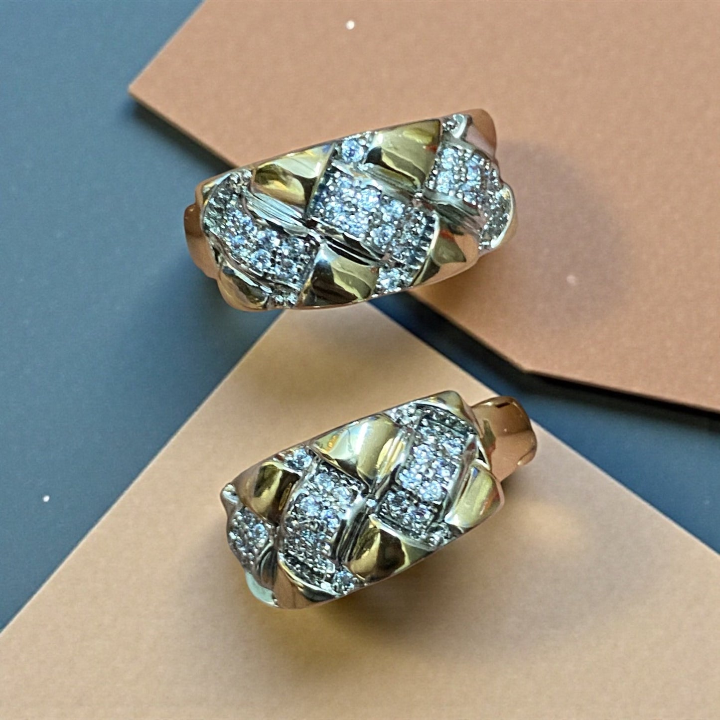 Golden Weave Studs