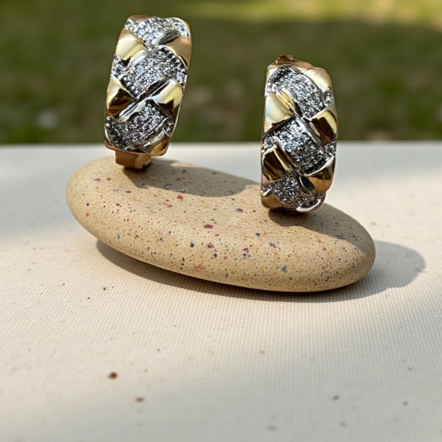 Golden Weave Studs