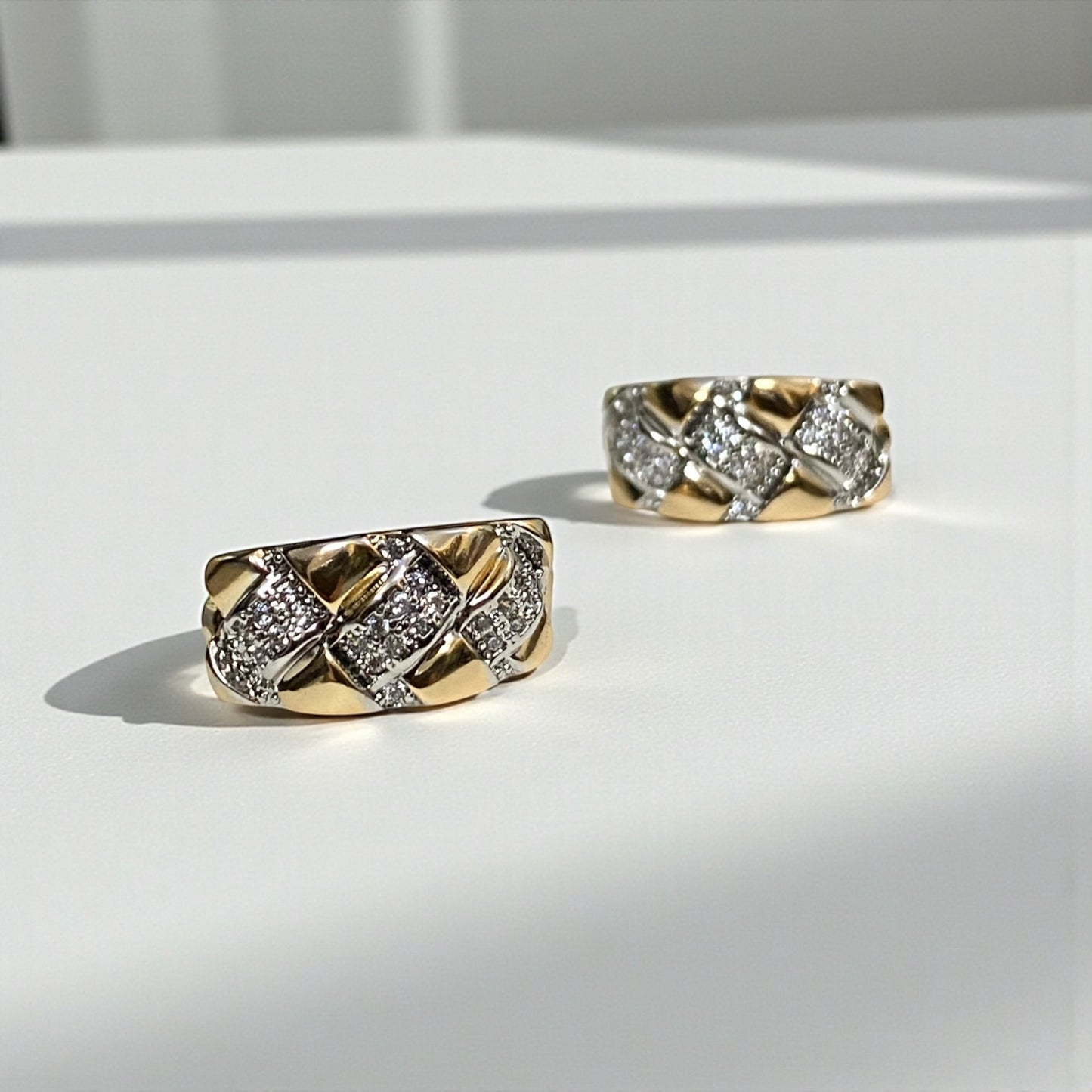 Golden Weave Studs