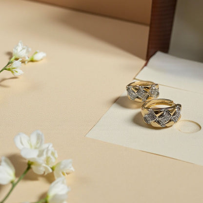 Golden Weave Studs