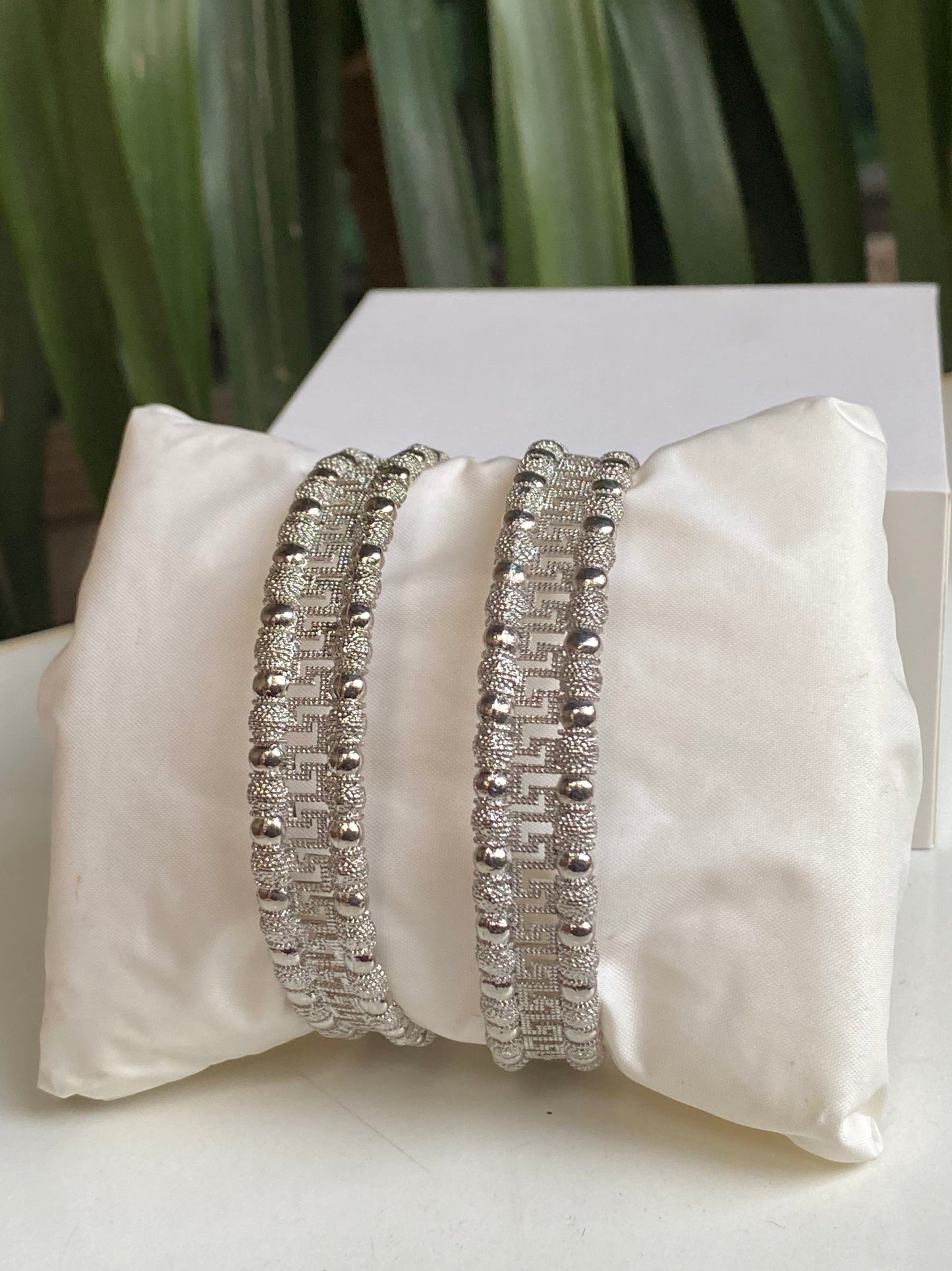 Silver Maize Bangle