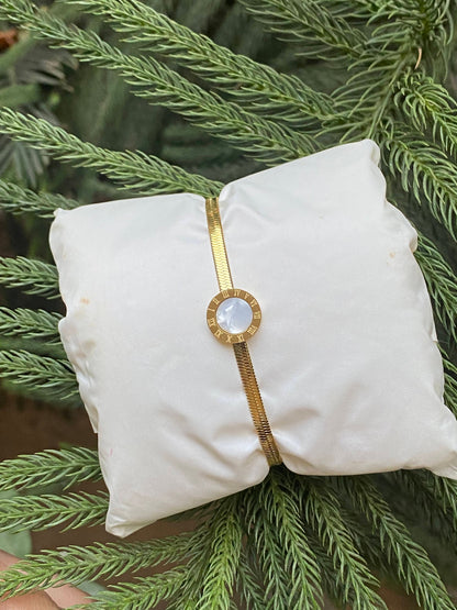 Stone Disc Bracelet