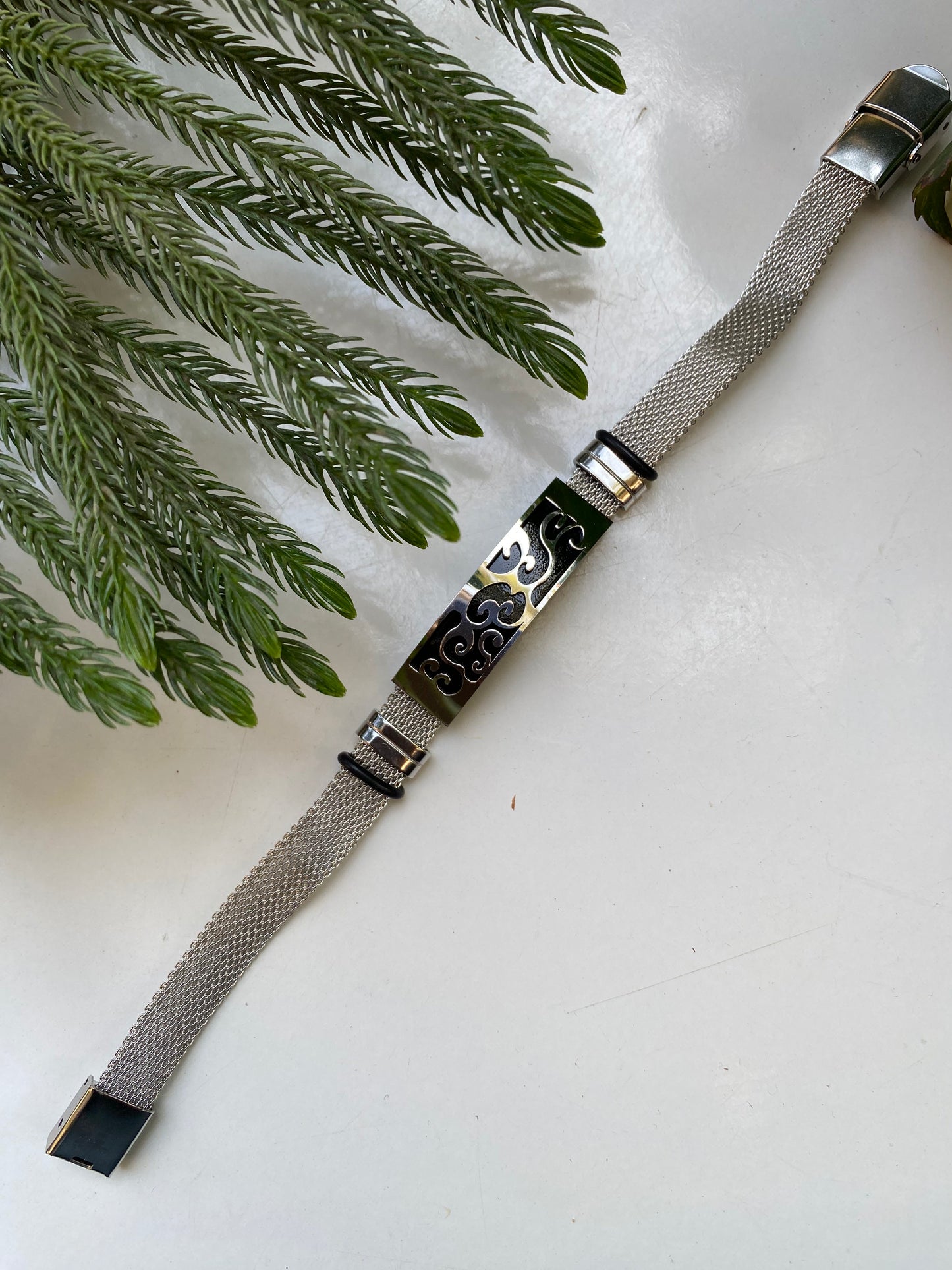 Men’s Silver Mesh Bracelet