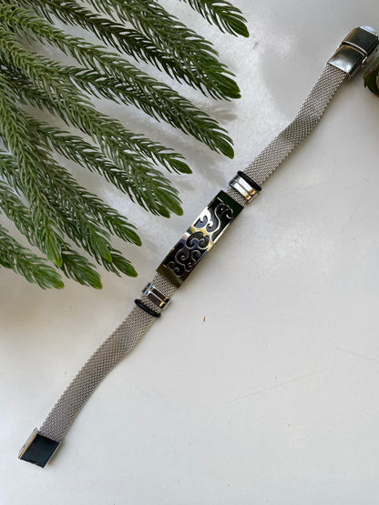 Men’s Silver Mesh Bracelet