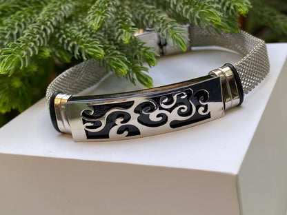 Men’s Silver Mesh Bracelet