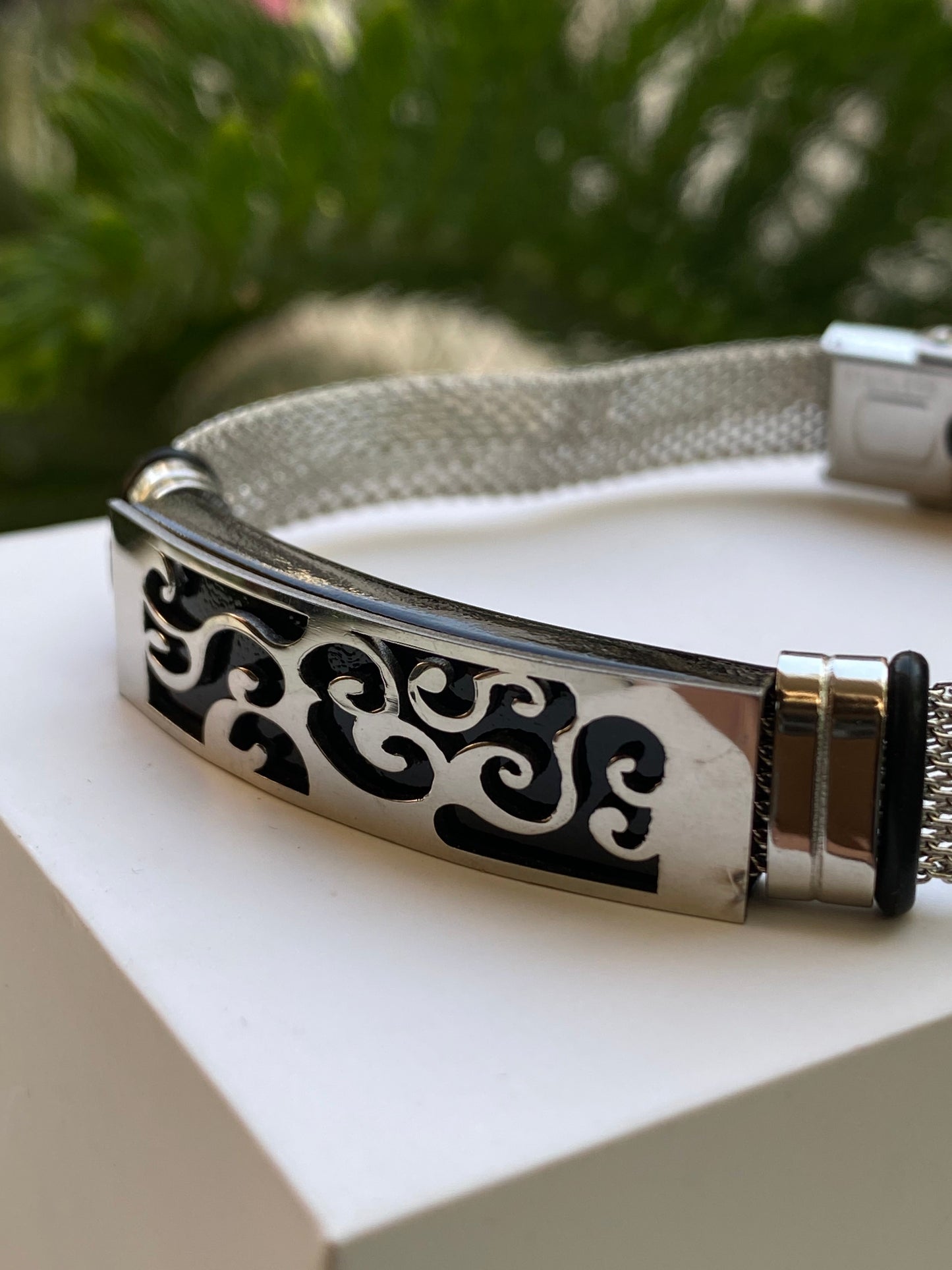Men’s Silver Mesh Bracelet