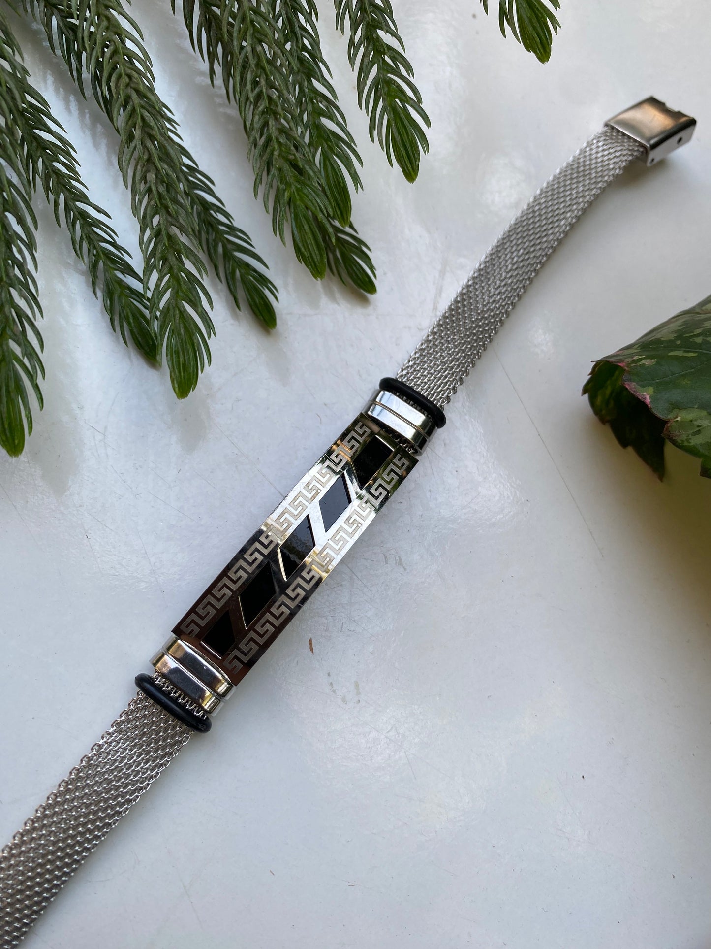 Men’s Silver Mesh Bracelet
