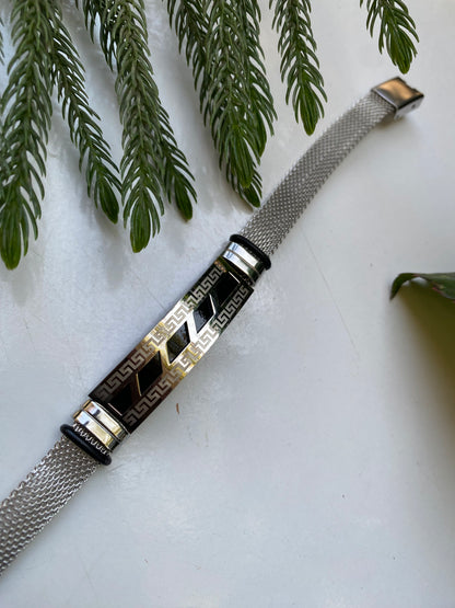 Men’s Silver Mesh Bracelet