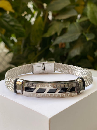 Men’s Silver Mesh Bracelet