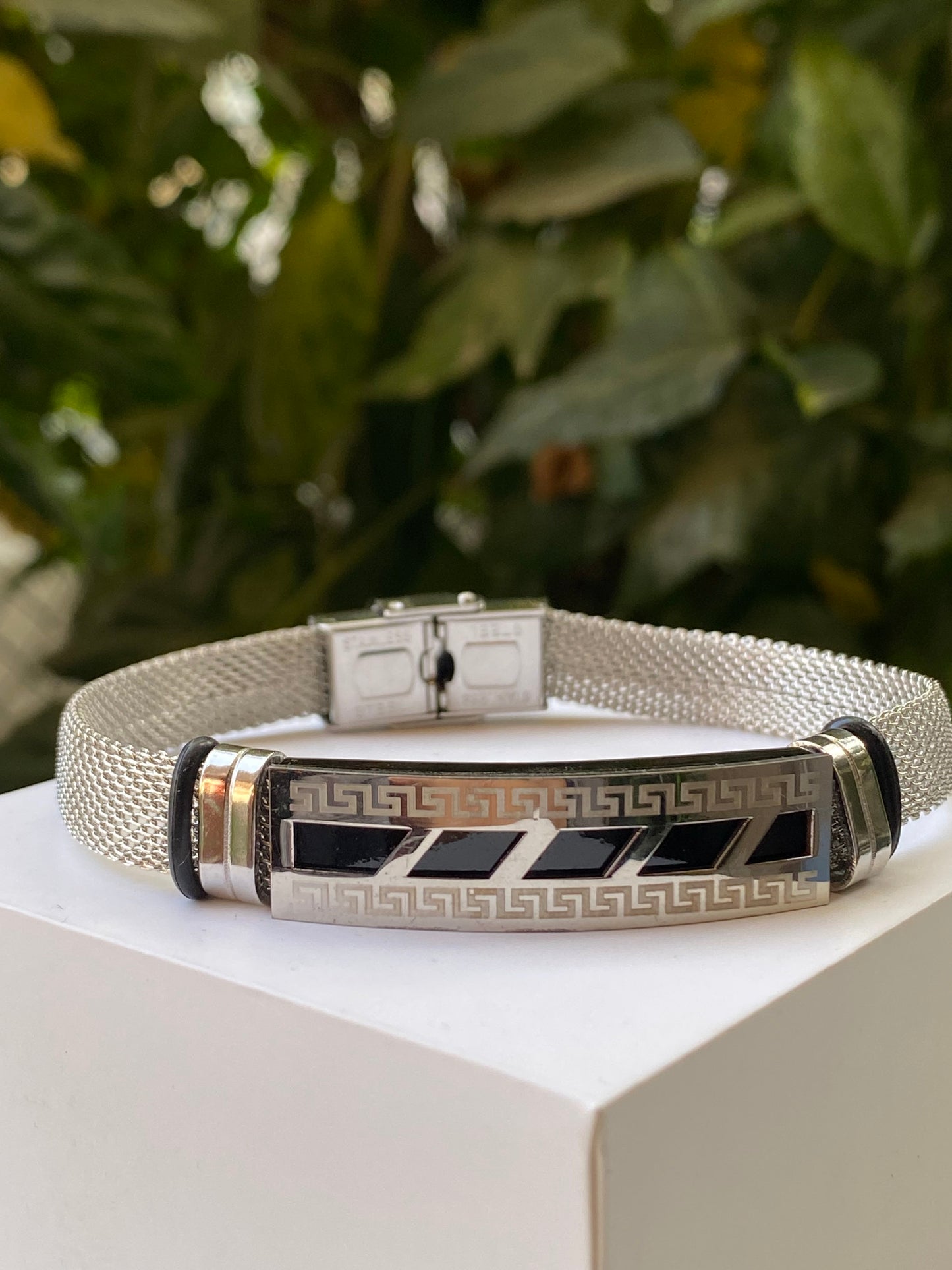 Men’s Silver Mesh Bracelet