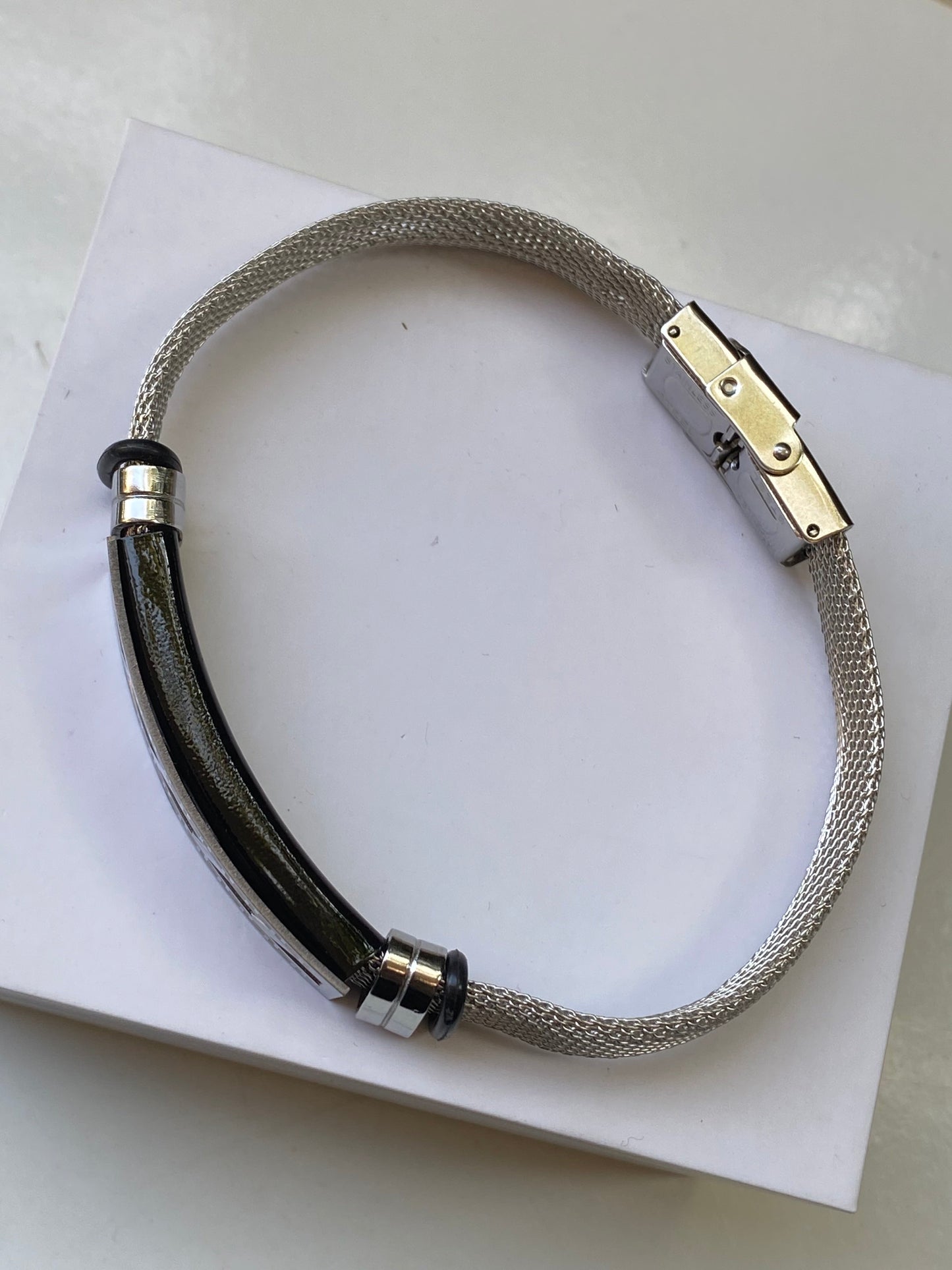 Men’s Silver Mesh Bracelet