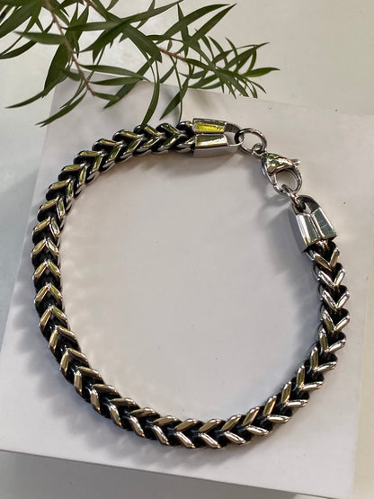 Men’s Two-Tone Chain Bracelet