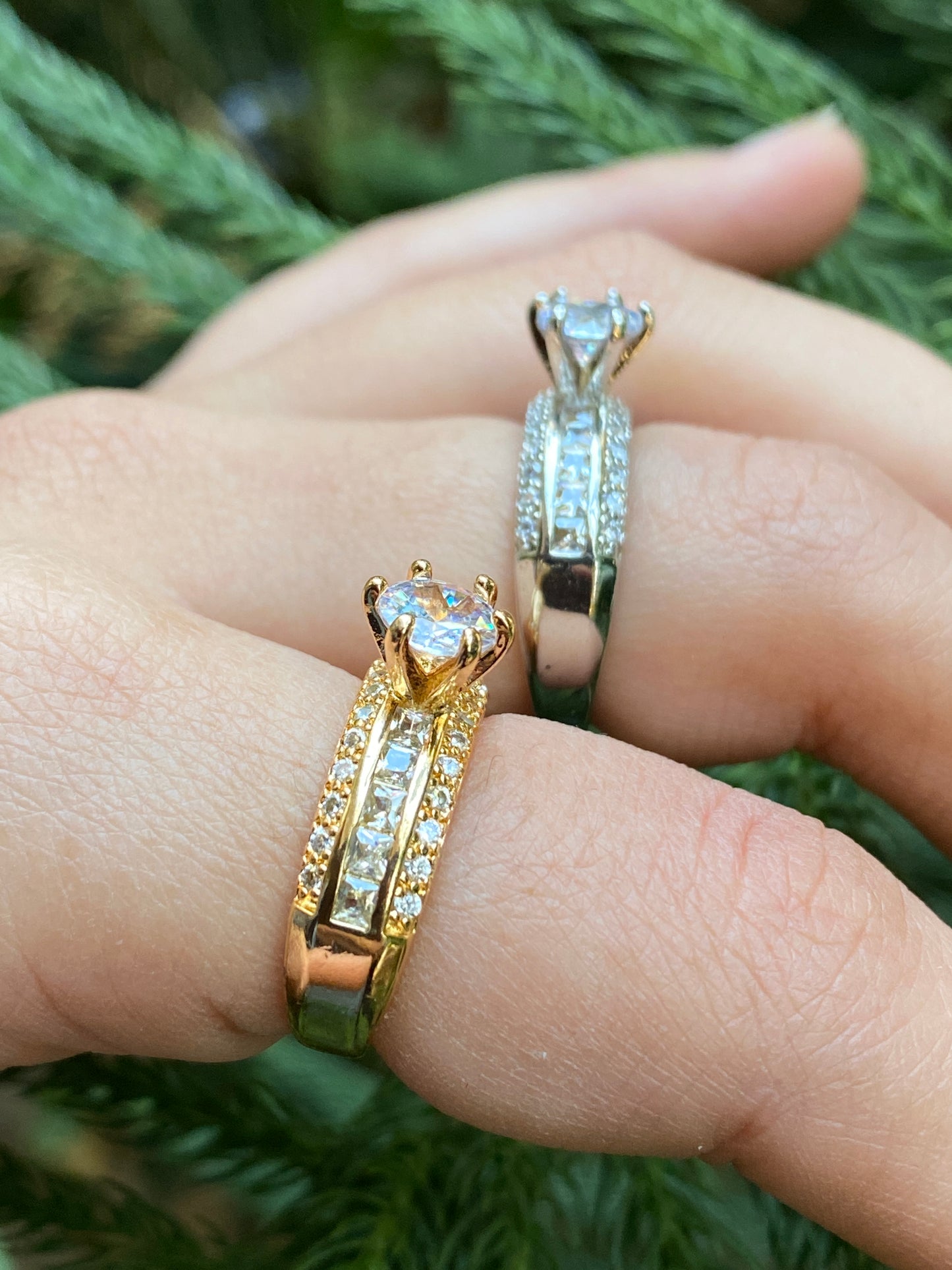 Celeste Triple Row Ring