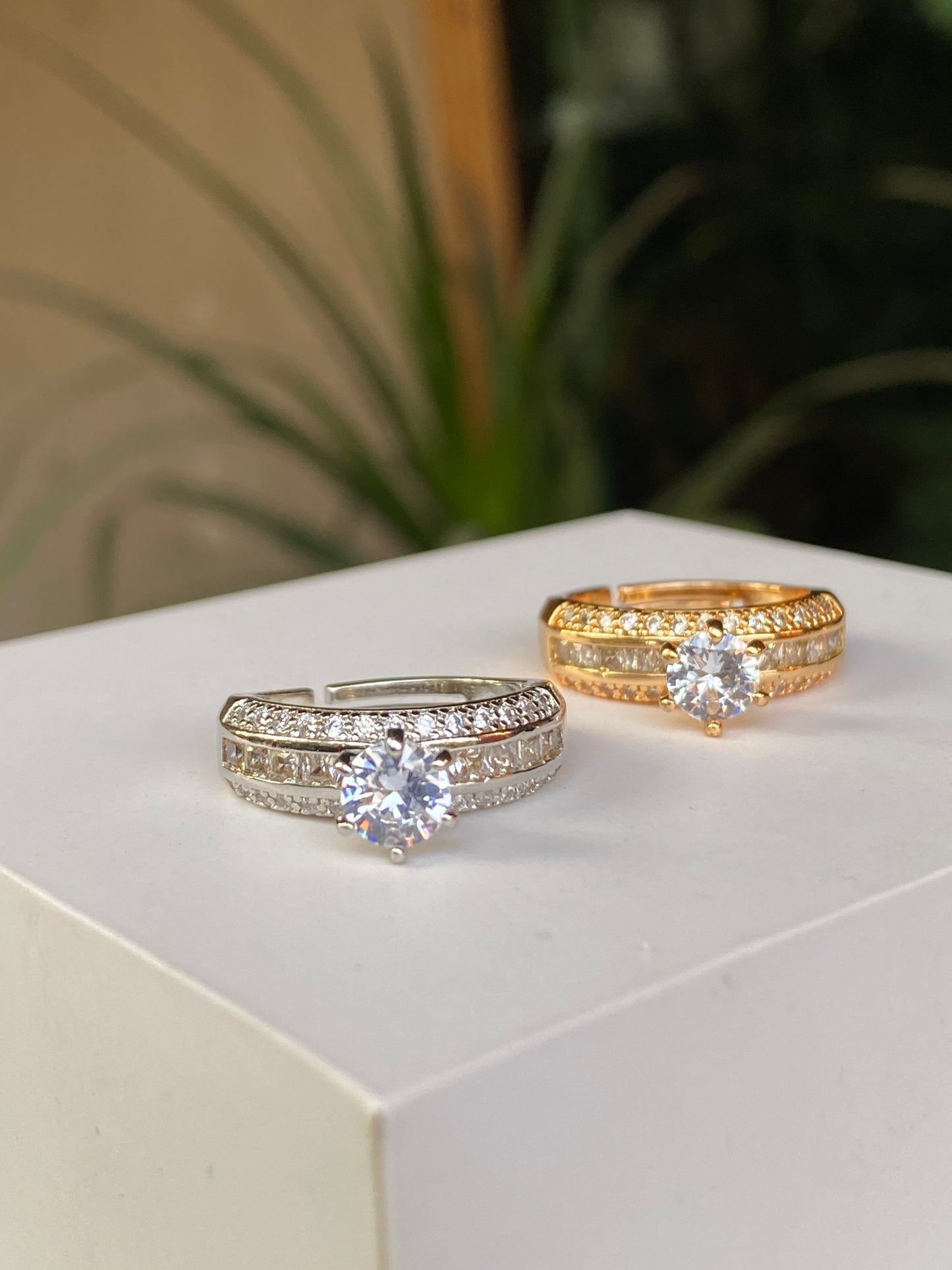 Celeste Triple Row Ring