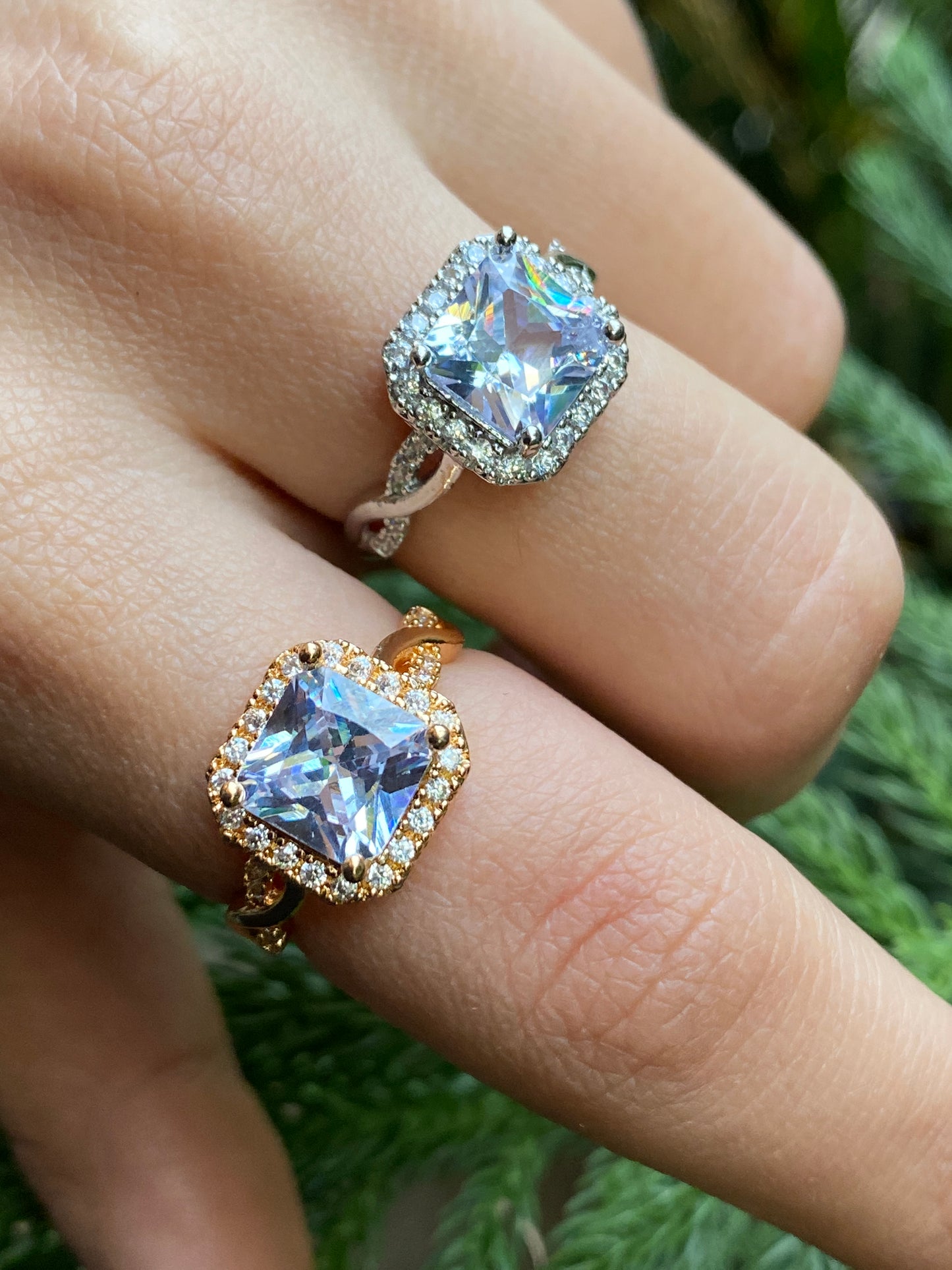 Luminous Cushion Ring