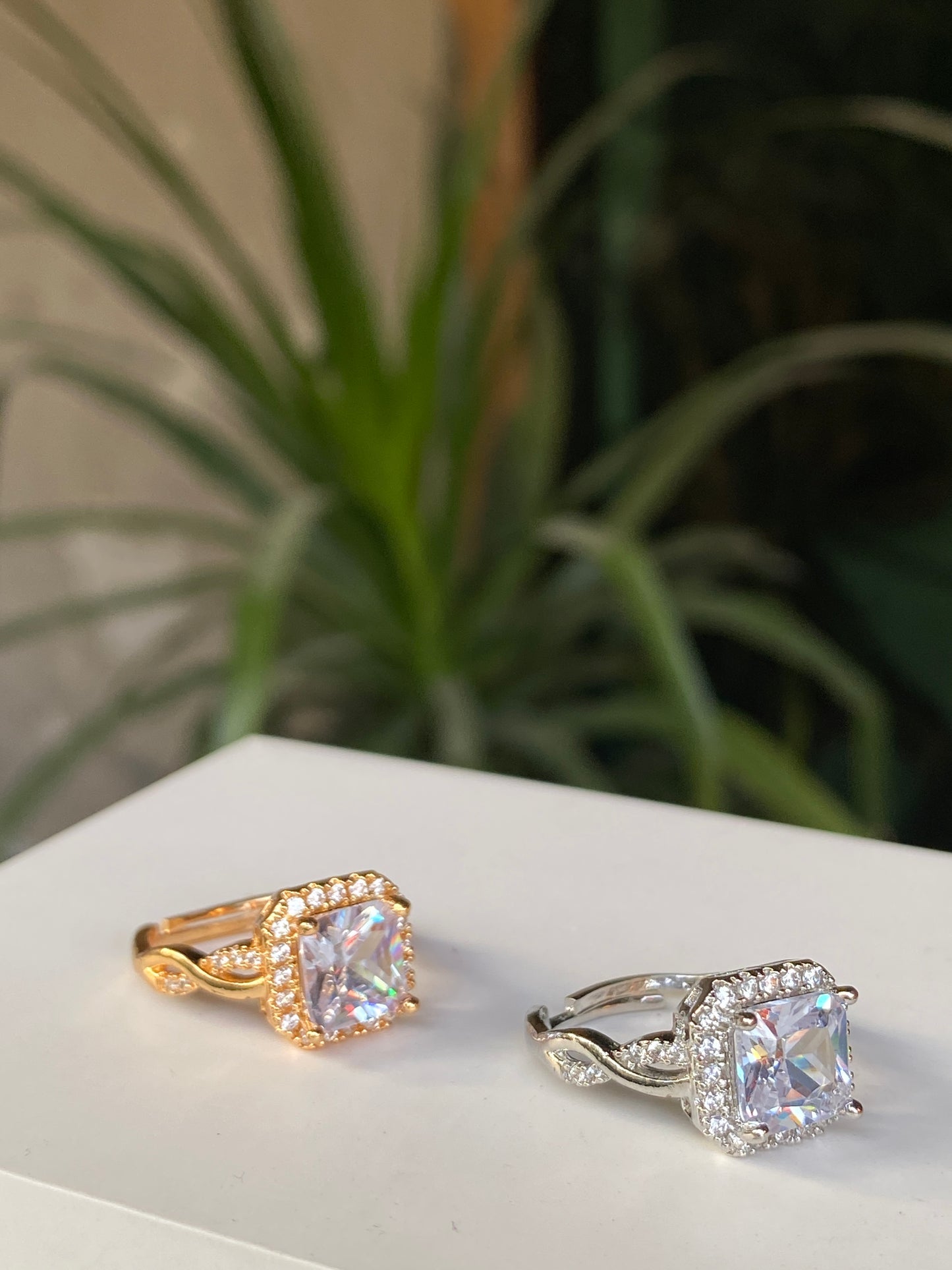 Luminous Cushion Ring