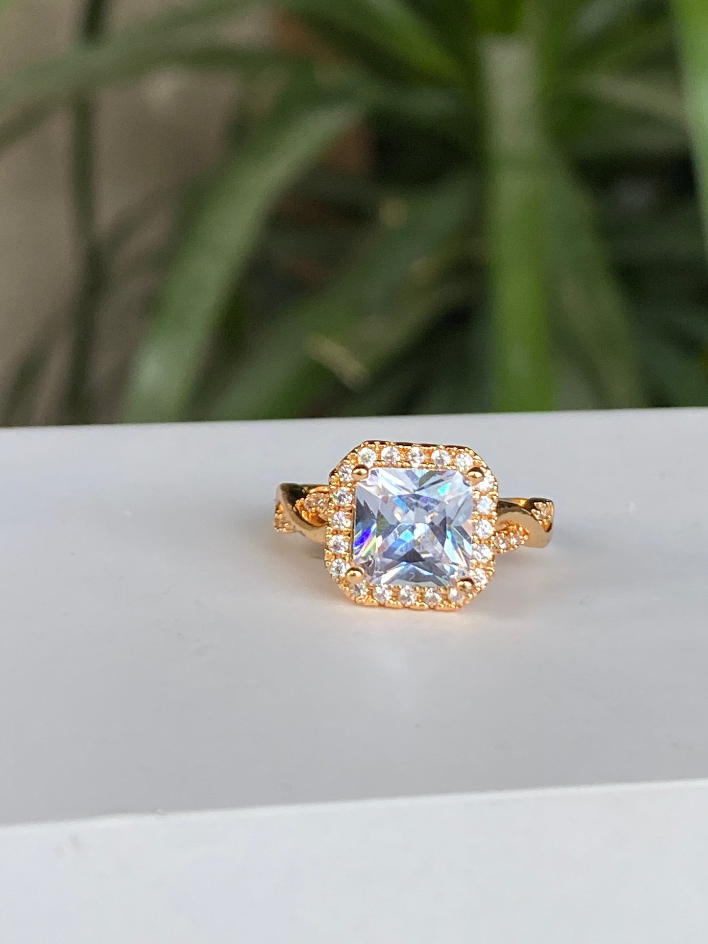 Luminous Cushion Ring