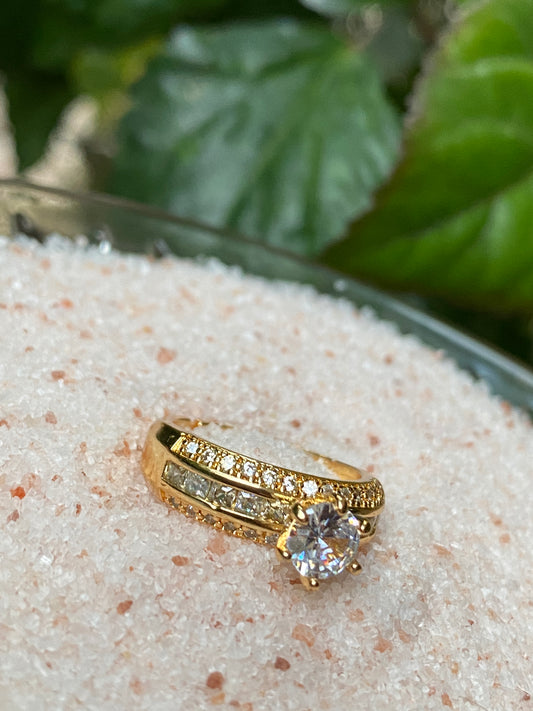 Celeste Triple Row Ring