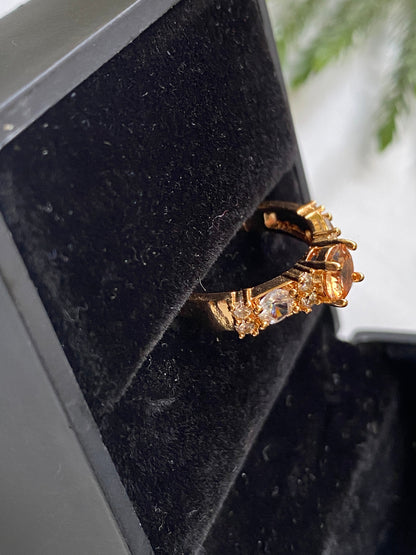 Crystal Duo Ring
