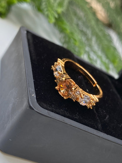 Crystal Duo Ring