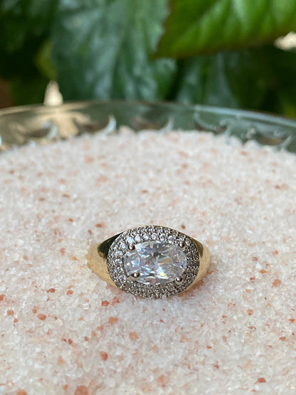 Oval Halo Ring