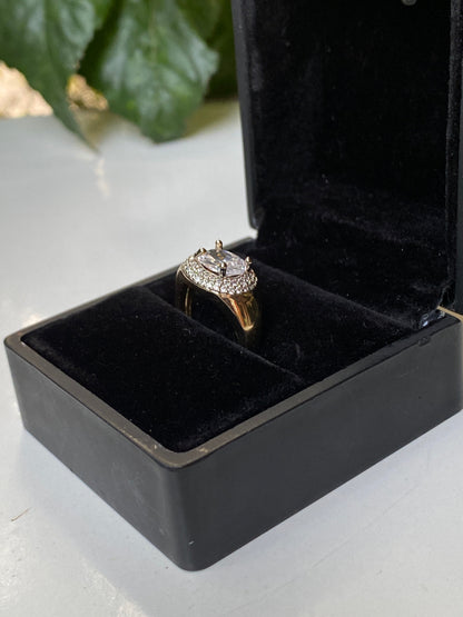 Oval Halo Ring