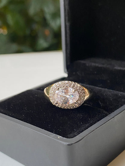 Oval Halo Ring