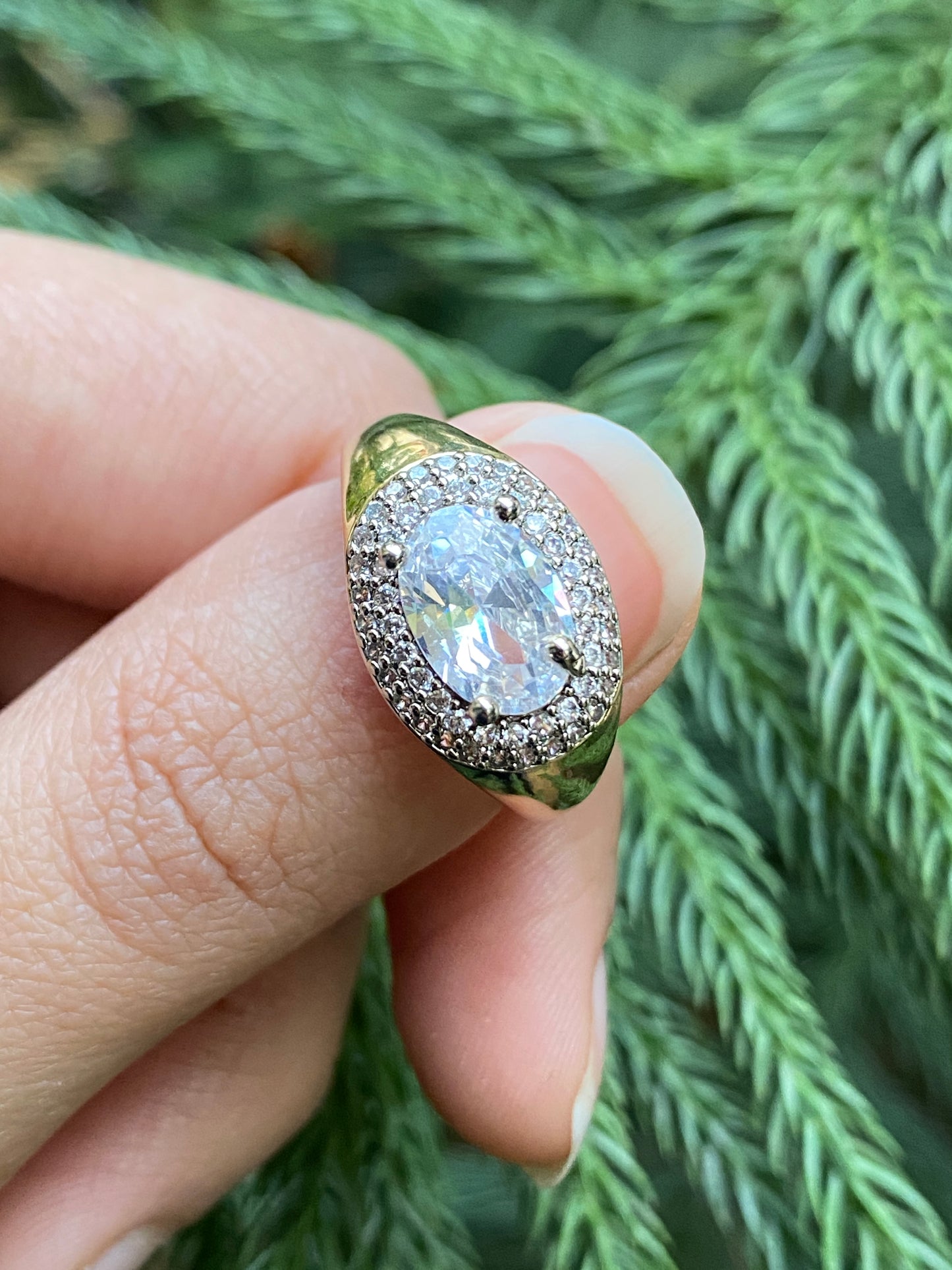Oval Halo Ring