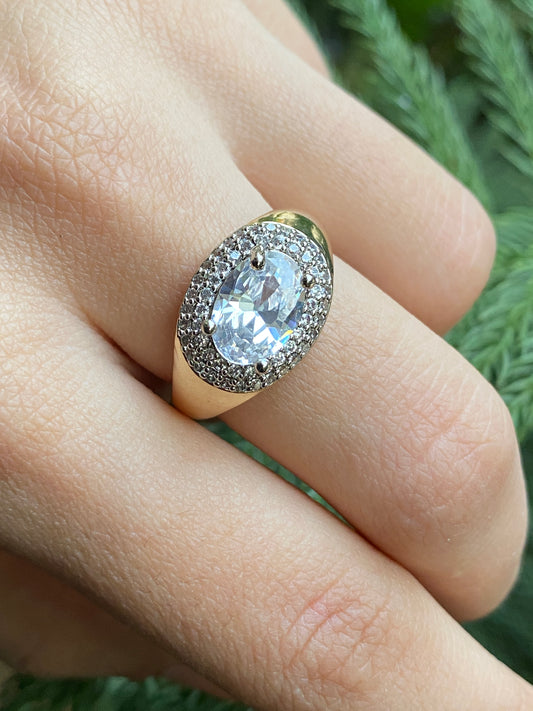 Oval Halo Ring