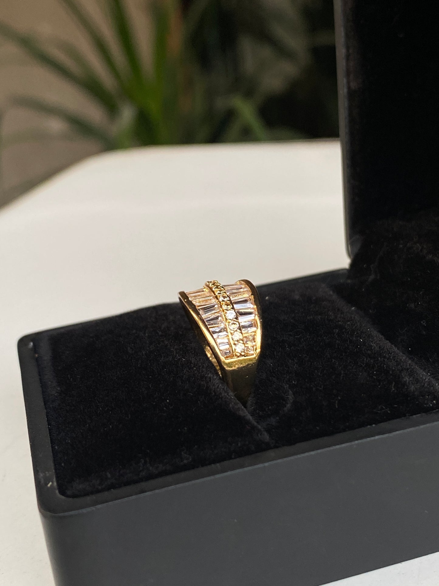 Gilded Prism Ring