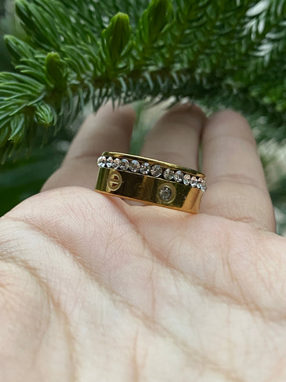 Golden Spark Ring