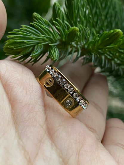 Golden Spark Ring