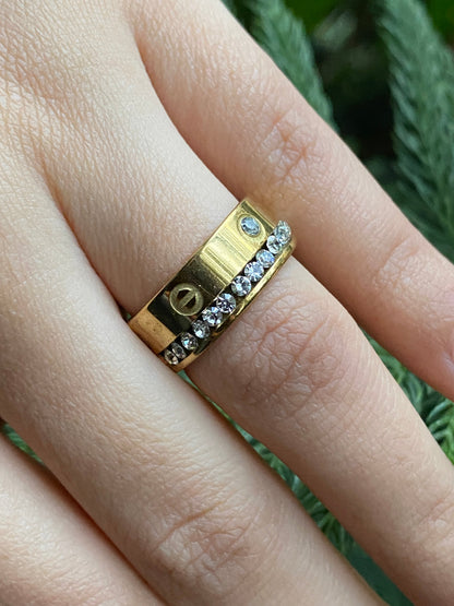 Golden Spark Ring