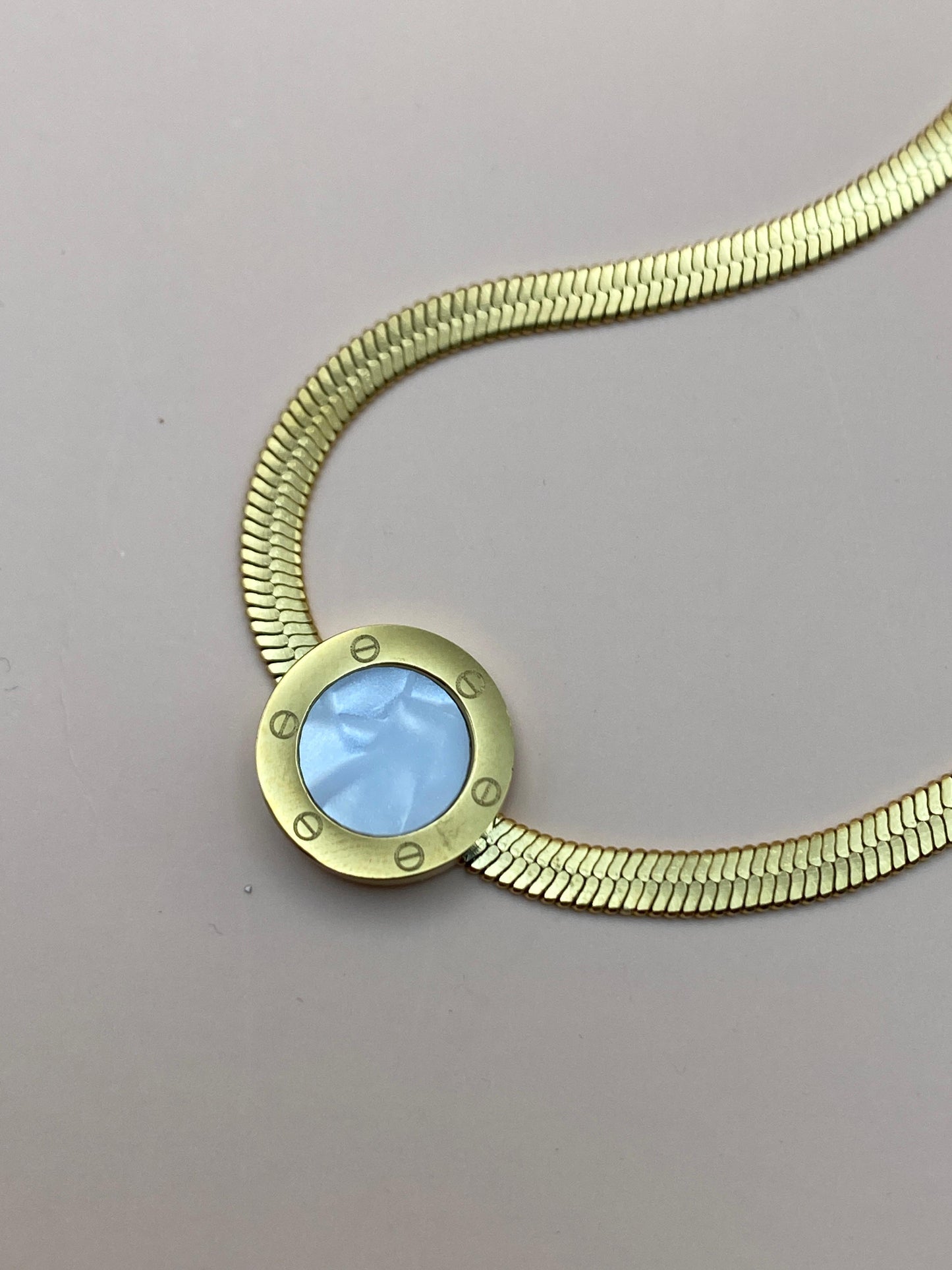 Radial Stone Pendant Set