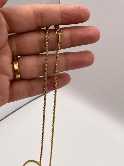 Men’s Rope Chain Necklace (Gold & Silver)