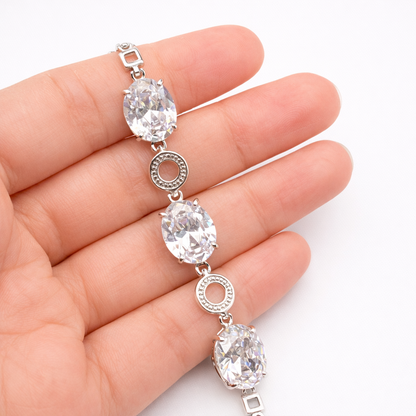 Oval Crystal Bracelet