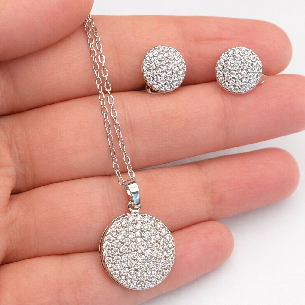 Crystal Silver Set