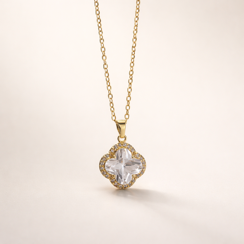 Crystal Bloom Pendant Set