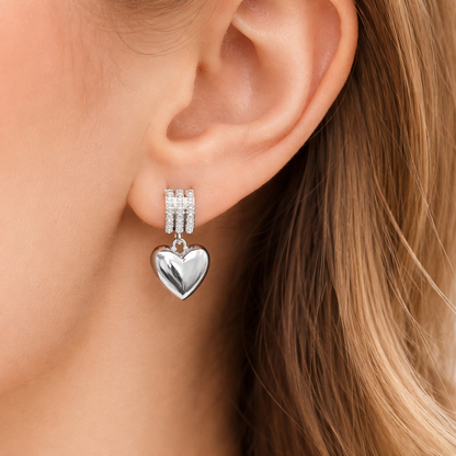 Chic Heart Pendant Set