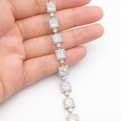 Silver Square Bracelet