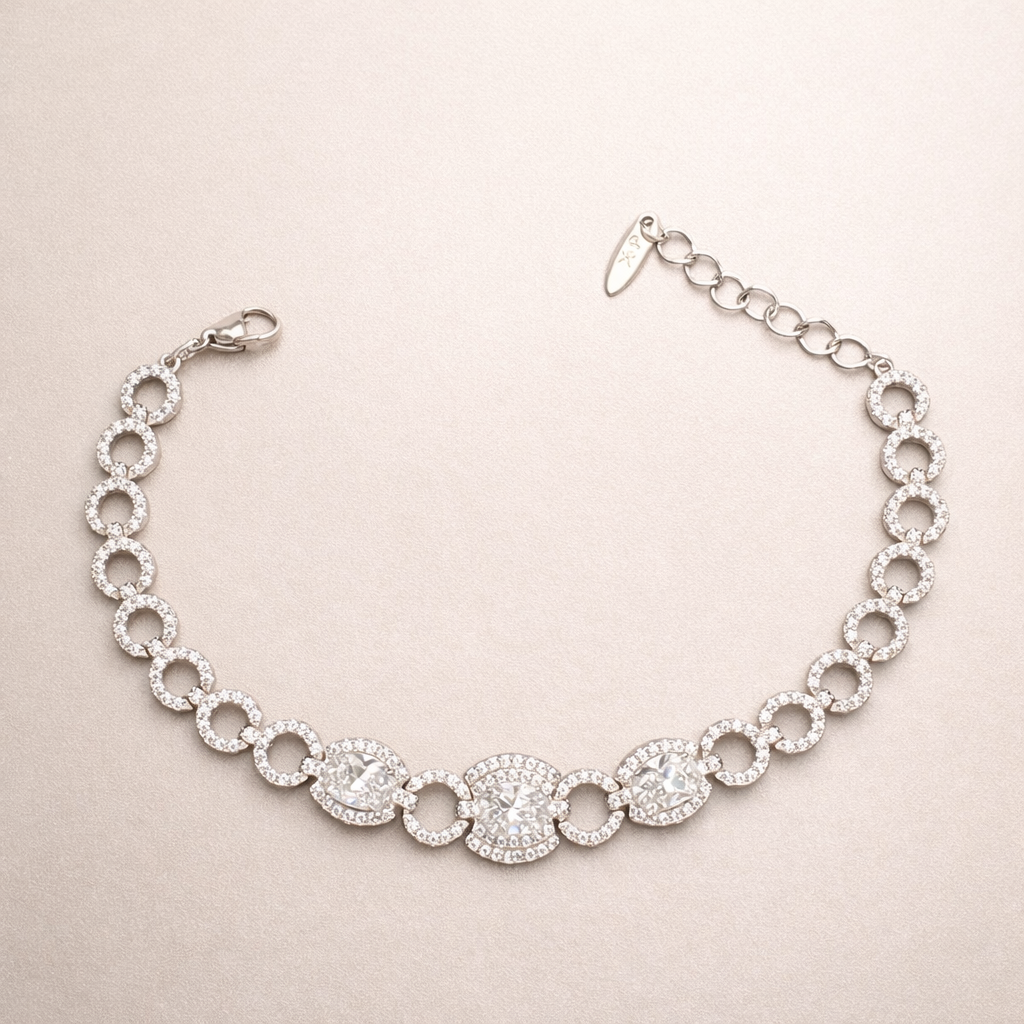 Silver Crystal Bracelet