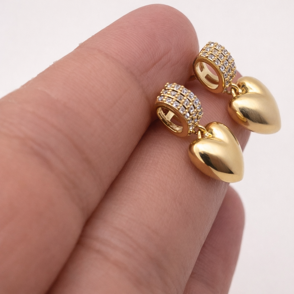 Chic Heart Pendant Set