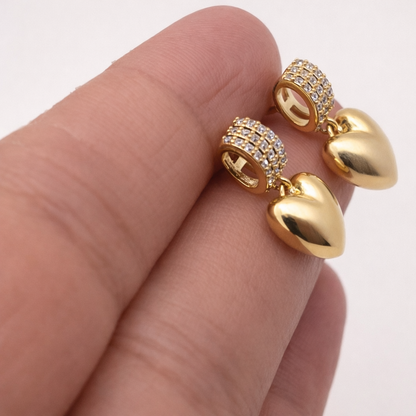 Chic Heart Pendant Set