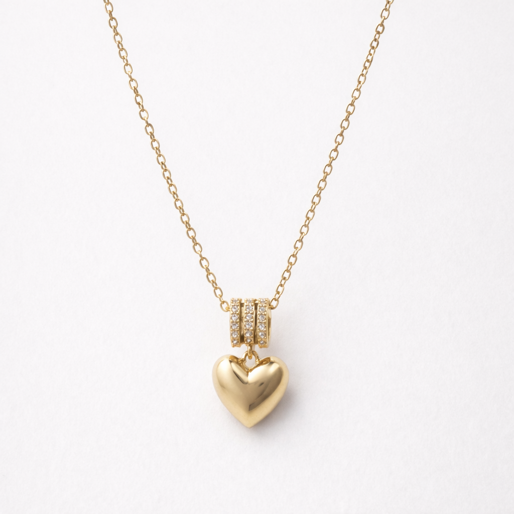 Chic Heart Pendant Set