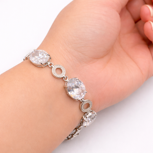 Oval Crystal Bracelet